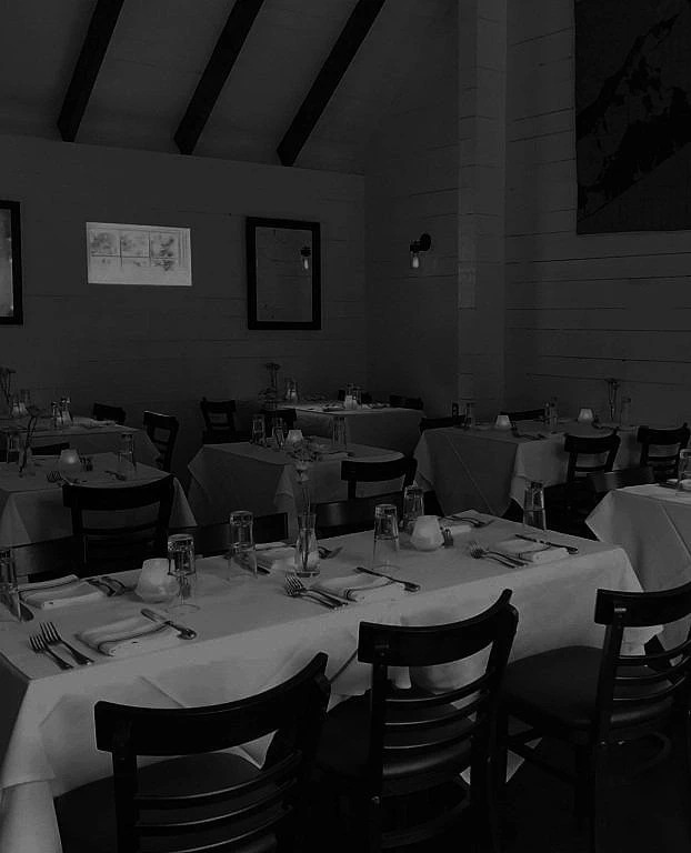 Lucky's Steakhouse East Hampton historic building exterior and garden dining