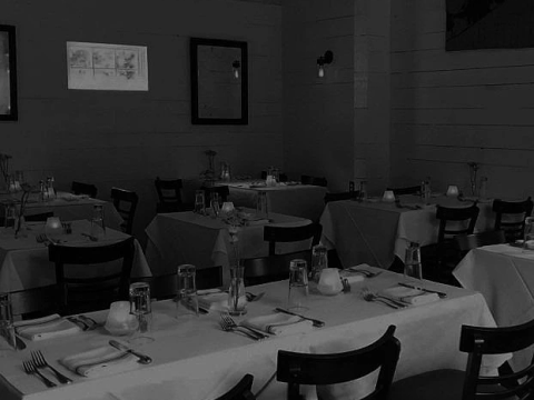 Lucky's Steakhouse East Hampton interior dining space
