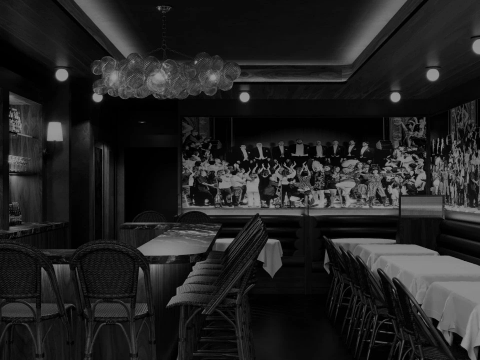 Lucky's Steakhouse SOHO interior dining space