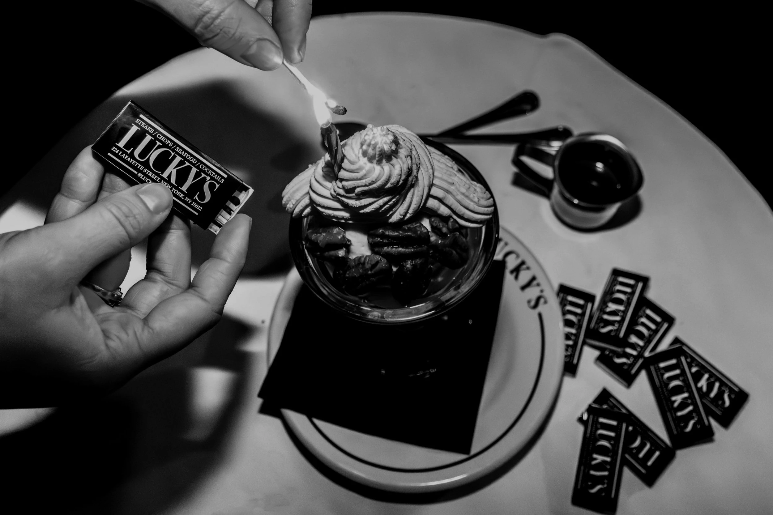 Lucky's Steakhouse SOHO interior — the Lucky's tradition brought to NYC